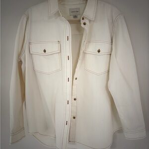 American Eagle Outfitters Cream Shirt
